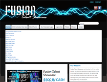 Tablet Screenshot of fusiontalentshowcase.com